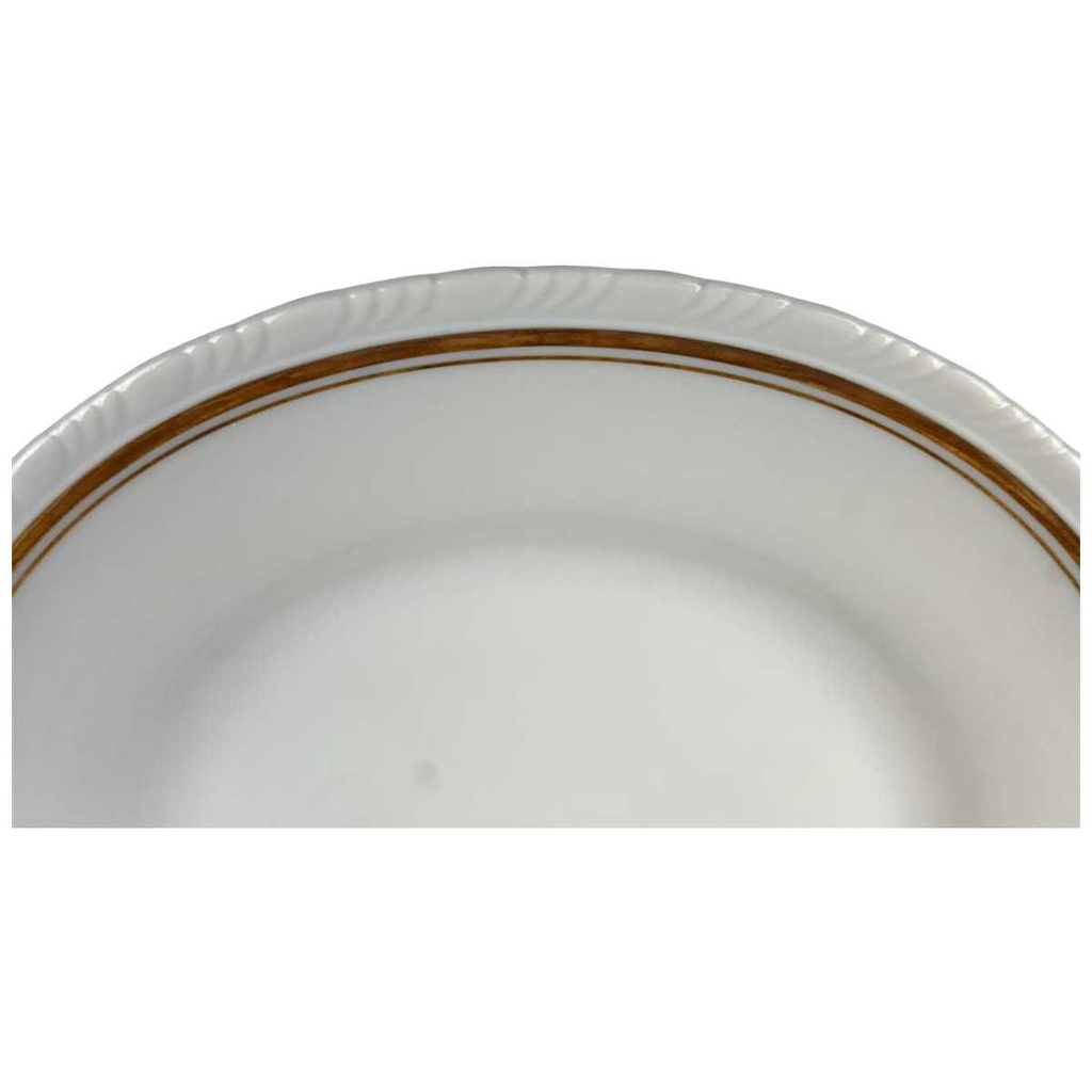 [458119472] Kuchenteller Dessertteller Goldrand 21,2 cm Schönwald Form 301 Weiß gebraucht - akzeptabel Bild 2