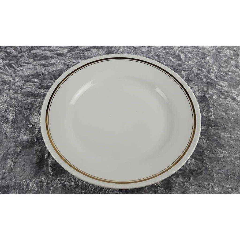 [458119472] Kuchenteller Dessertteller Goldrand 21,2 cm Schönwald Form 301 Weiß gebraucht - akzeptabel Bild 4