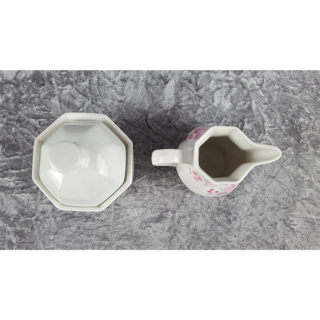 [458119474] Zuckerdose und Milchkännchen Milch & Zucker Set 11,8 cm Atelier Porzellan gebraucht - gut Bild 3