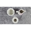 [458119474] Zuckerdose und Milchkännchen Milch & Zucker Set 11,8 cm Atelier Porzellan gebraucht - gut Bild 4