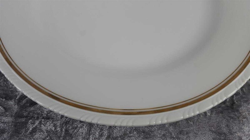 [458119475] Speiseteller Essteller Goldrand 24,7 cm Schönwald Form 301 Weiß gebraucht - akzeptabel Bild 4