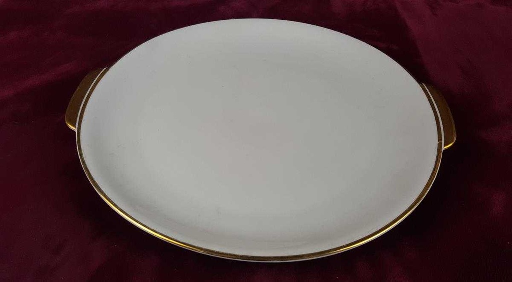 [458119489] Tortenplatte Tortenständer Goldrand Zeh Scherzer 9003 Elfenbein Beige gebraucht - akzeptabel Bild 3