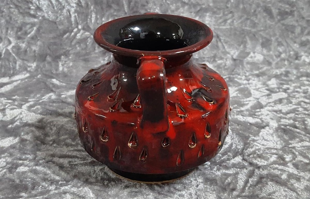 [458119494] Keramik Vase mit Henkeln 780/10 H 9,5 cm Bild 2