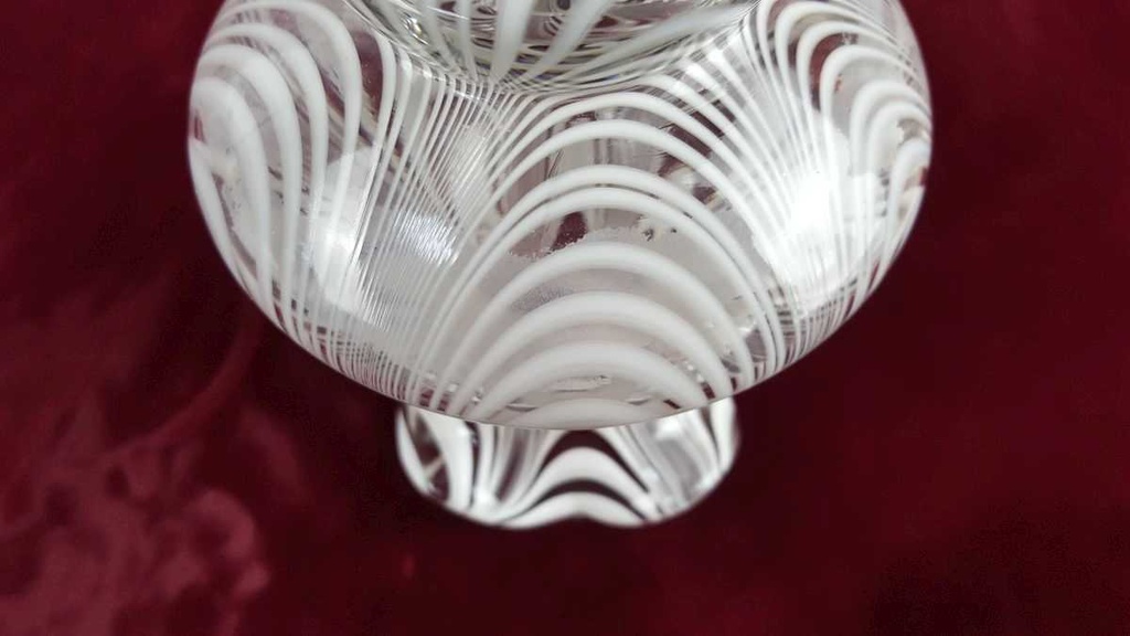 [458119504] Vase Blumenvase mundgeblasen 17 cm Einzelteile Joska Waldglashütte Bodenmais Weiß gebraucht - gut Bild 7