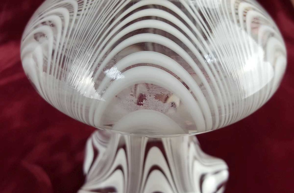 [458119504] Vase Blumenvase mundgeblasen 17 cm Einzelteile Joska Waldglashütte Bodenmais Weiß gebraucht - gut Bild 9