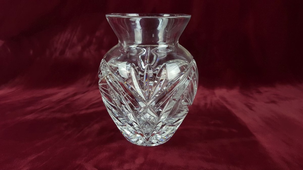 [458119509] Schleuderstern Kristallglas klar Vase Blumenvase H 15,5 D 12,2 cm Bild 5
