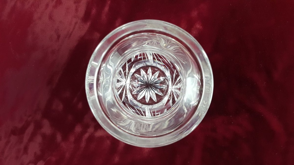 [458119509] Schleuderstern Kristallglas klar Vase Blumenvase H 15,5 D 12,2 cm Bild 6