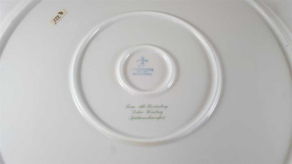 [45811952] Tortenplatte Tortenständer Fürstenberg Alt Weinberg gebraucht - neuwertig Bild 4