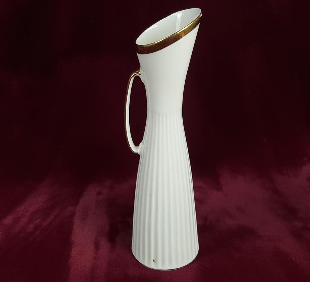 [2118853] Henkelvase Goldrand Bavaria 20,5 cm Porzellan gebraucht - gut Bild 3