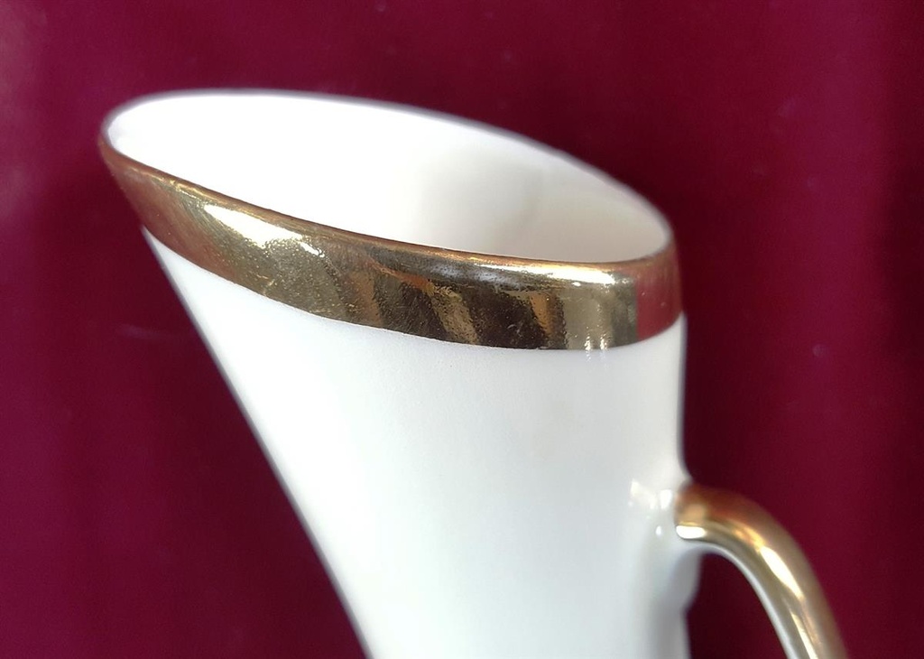 [2118853] Henkelvase Goldrand Bavaria 20,5 cm Porzellan gebraucht - gut Bild 6