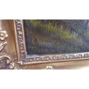 [M45-002-002] Öl Ölgemälde Gemälde Wandbild Ölbild mit Rahmen 85x65x6,5 cm Landschaft Felder Bild 3