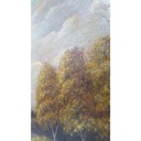 [M45-002-002] Öl Ölgemälde Gemälde Wandbild Ölbild mit Rahmen 85x65x6,5 cm Landschaft Felder Bild 5