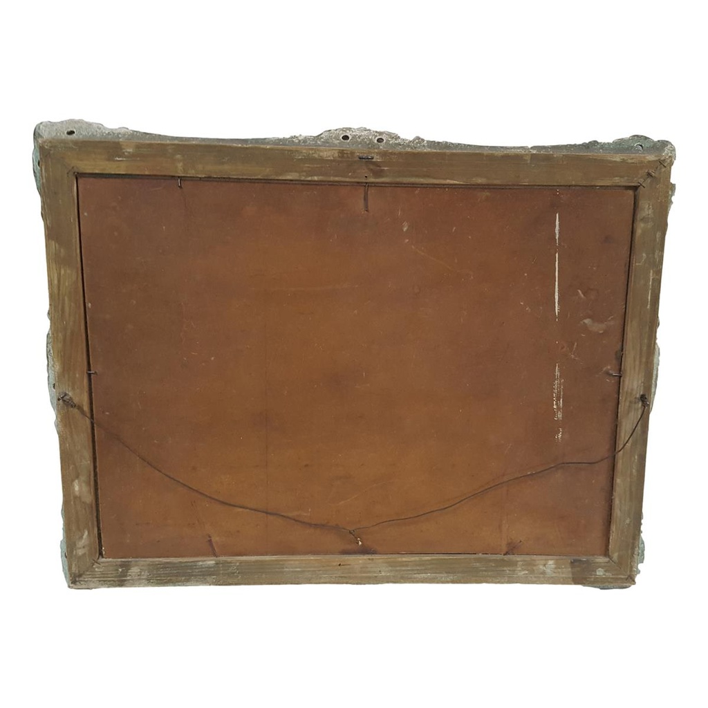 [M45-002-002] Öl Ölgemälde Gemälde Wandbild Ölbild mit Rahmen 85x65x6,5 cm Landschaft Felder Bild 7
