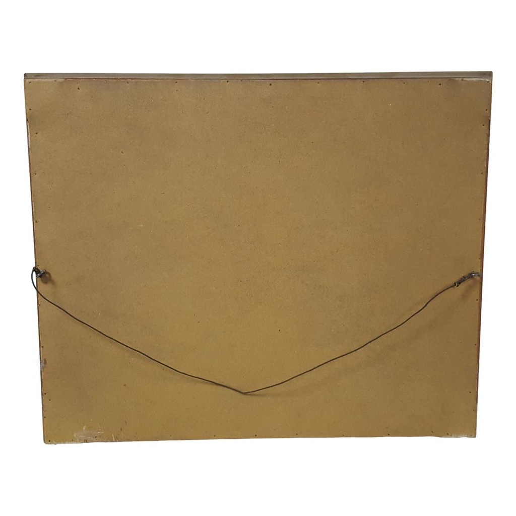 [M45-002-005] Öl Ölgemälde Gemälde Wandbild Ölbild mit Rahmen 68x56x4,5 cm Landschaft Berge Bild 9