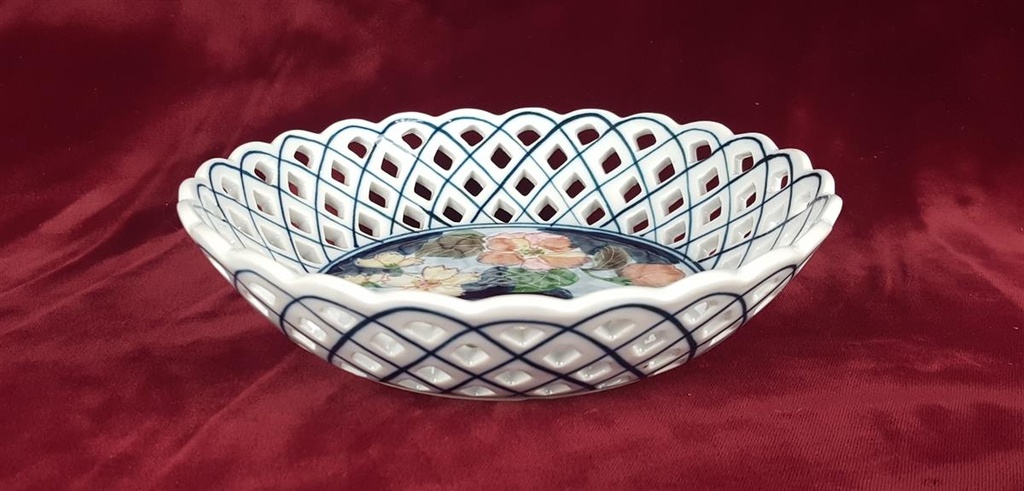 [458119541] Durchbruch Schale Porzellan D 18 cm Made in Thailand Bild 2