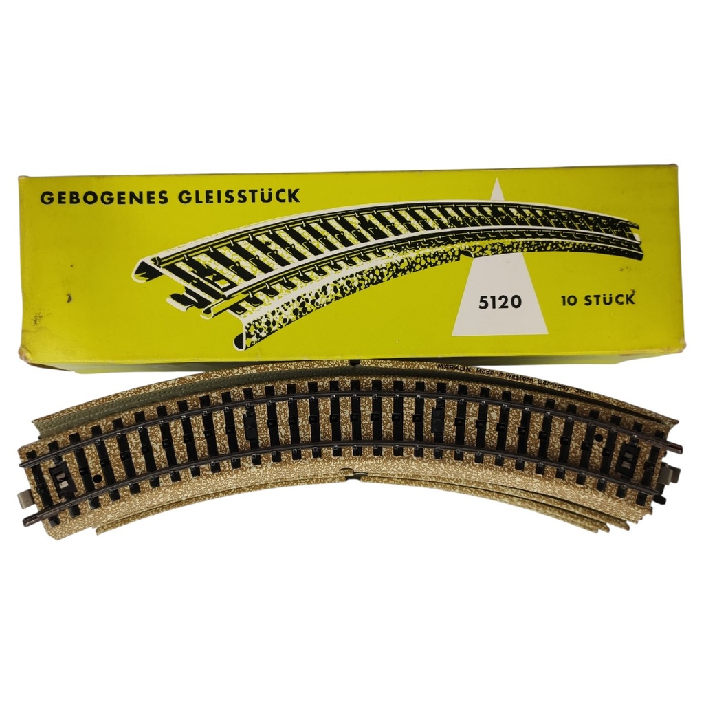 [SET10-1816867] 10er Set gebogenes Gleis M Industrieradius mit OVP Spur H0 Märklin Bild 2