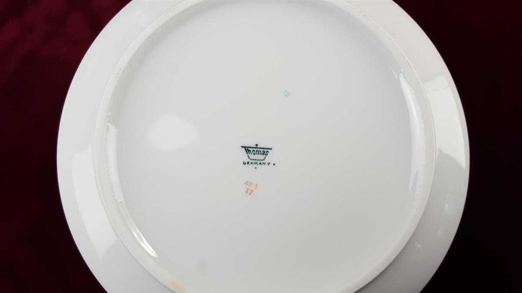 [458119560] Schüssel Goldrand 20,7 cm Thomas Porzellan Unbekannte Formen Weiß gebraucht - sehr gut Bild 4
