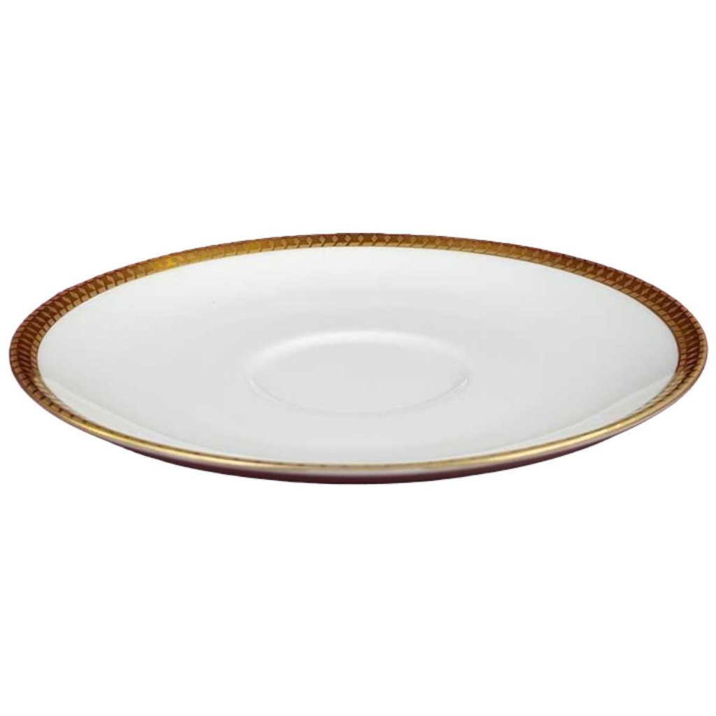 [458119561] Untertasse für Kaffee Goldrand 14,2 cm Thomas Porzellan Unbekannte Formen Weiß Bild 2