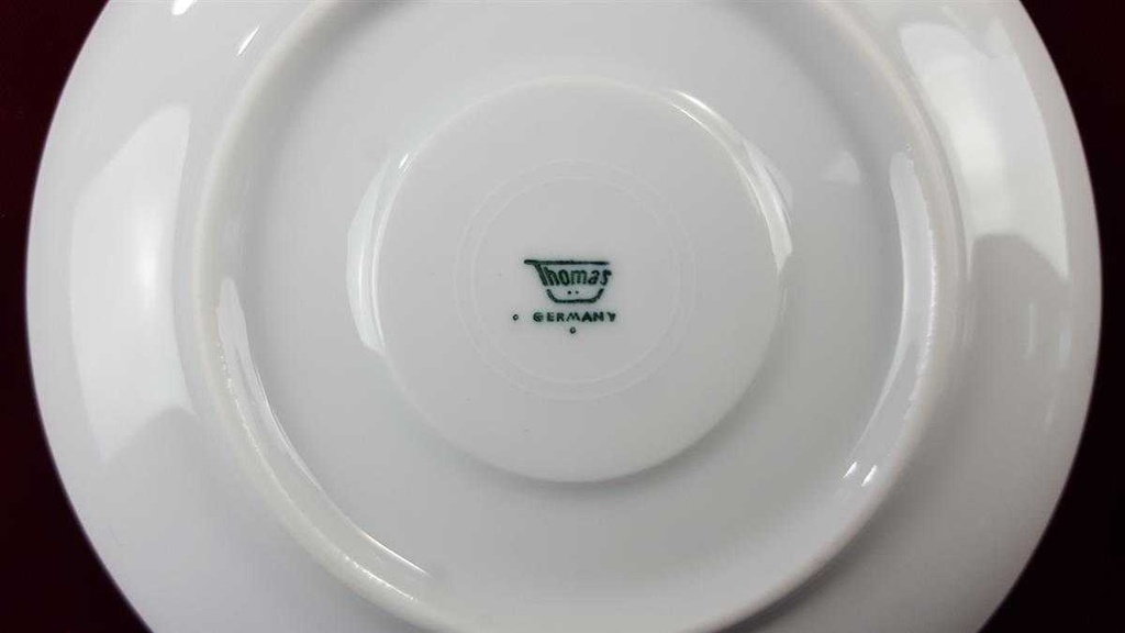 [458119561] Untertasse für Kaffee Goldrand 14,2 cm Thomas Porzellan Unbekannte Formen Weiß Bild 3