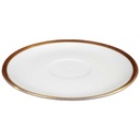 [458119562] Untertasse für Suppe Goldrand 17,2 cm Thomas Porzellan Unbekannte Formen Weiß gebraucht - gut Bild 2