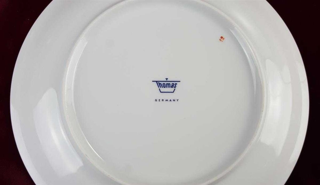 [458119563] Kuchenteller Dessertteller Goldrand 19,3 cm Thomas Porzellan Unbekannte Formen Weiß Bild 5