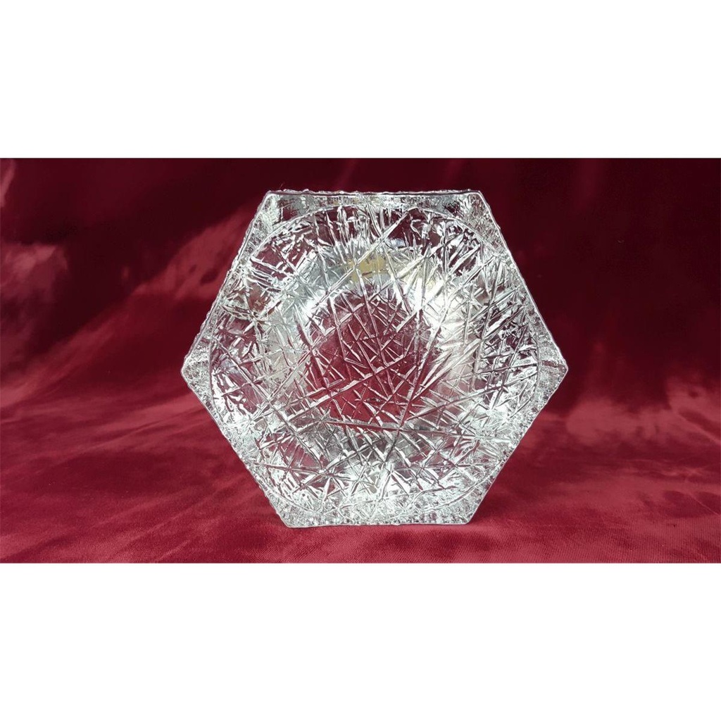 [2118857] Aschenbecher relief Glas Handgearbeitet Mundgeblasen B 12,5 Bild 5