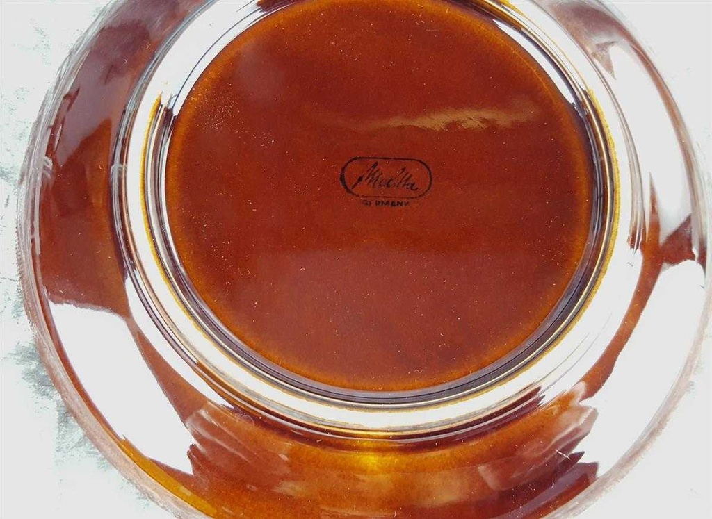 [458119586] Untertasse für Suppe 16,8 cm Melitta Heidelberg braun gebraucht - gut Bild 6