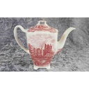 [458119587] Kaffeekanne Kanne groß 1,6 L Johnson Bros Old Britain Castles Rot gebraucht - gut Bild 3