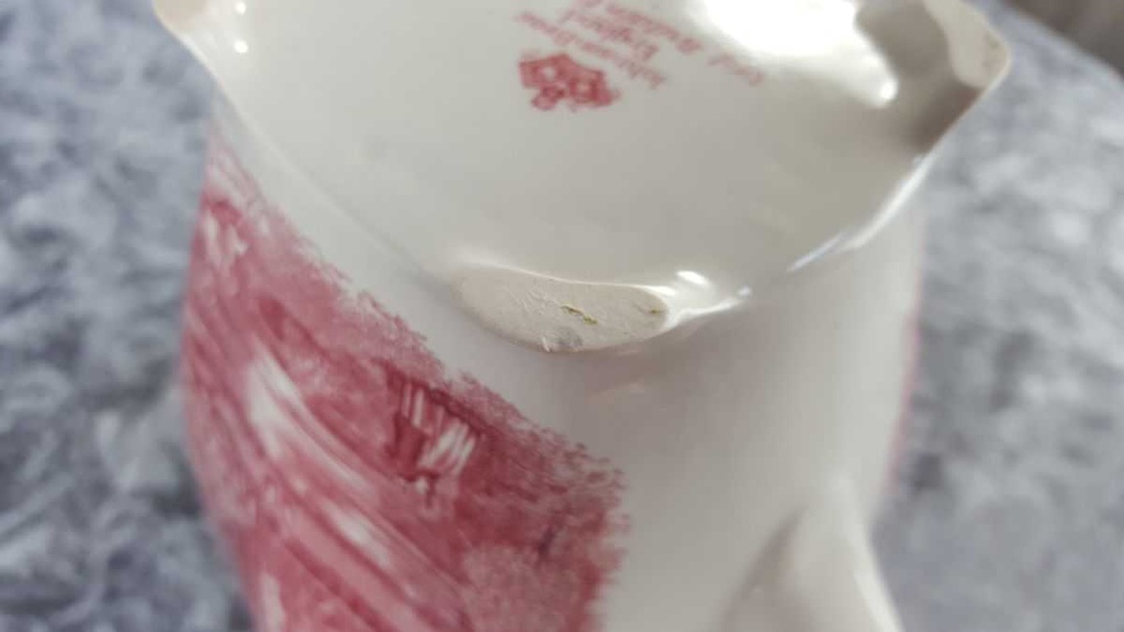 [458119587] Kaffeekanne Kanne groß 1,6 L Johnson Bros Old Britain Castles Rot gebraucht - gut Bild 9