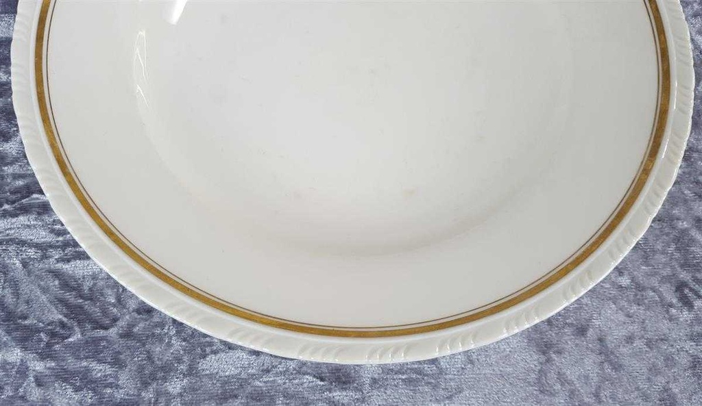 [458119595] Suppenteller Goldrand 24,5 cm Schönwald Alt Relief gebraucht - akzeptabel Bild 4