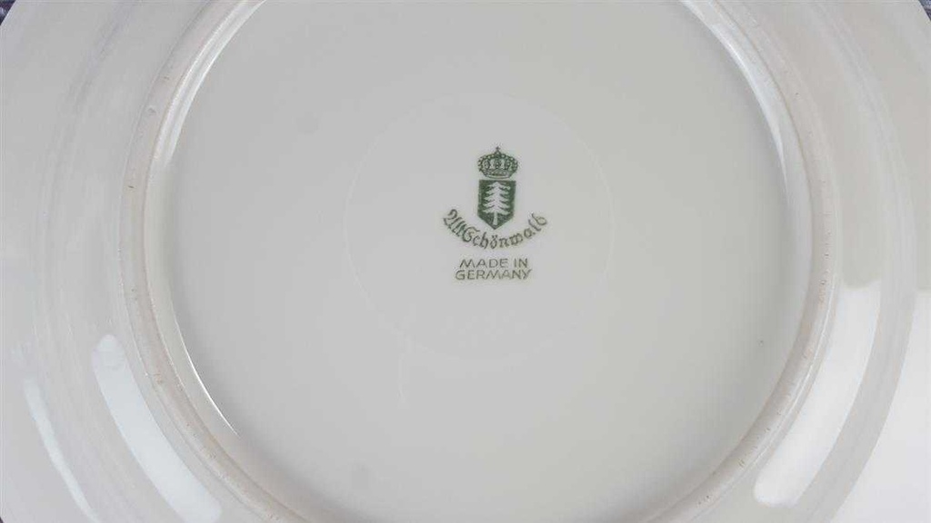 [458119595] Suppenteller Goldrand 24,5 cm Schönwald Alt Relief gebraucht - akzeptabel Bild 5