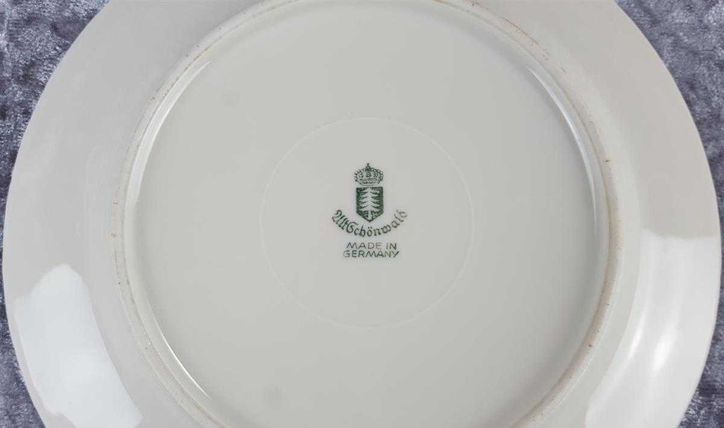 [458119596] Kuchenteller Goldrand 19,8 cm Schönwald Alt Relief gebraucht - akzeptabel Bild 5