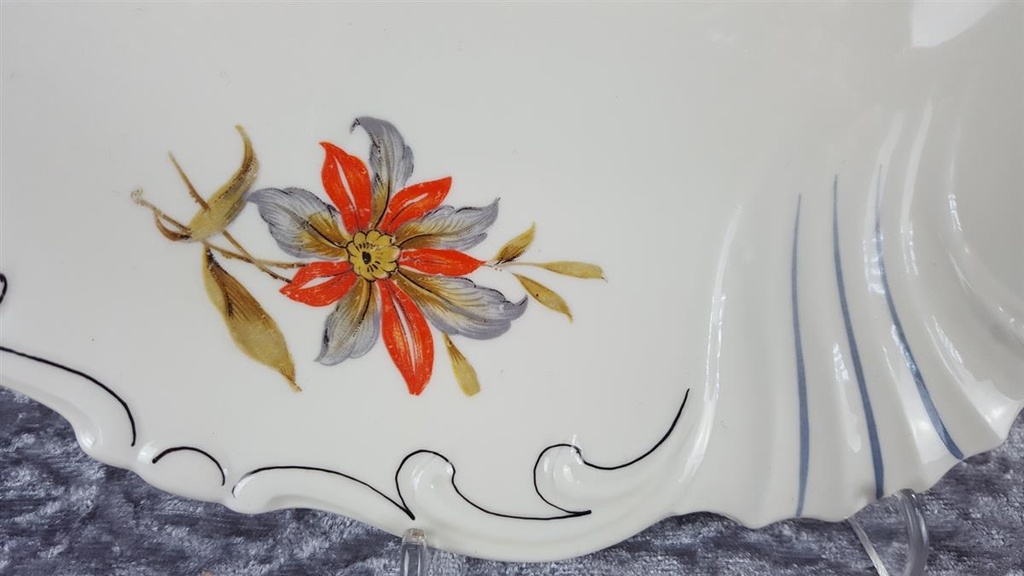 [458119603] Teller Sammelteller Zierteller 30,5 cm Weisswasser gebraucht - gut Bild 4