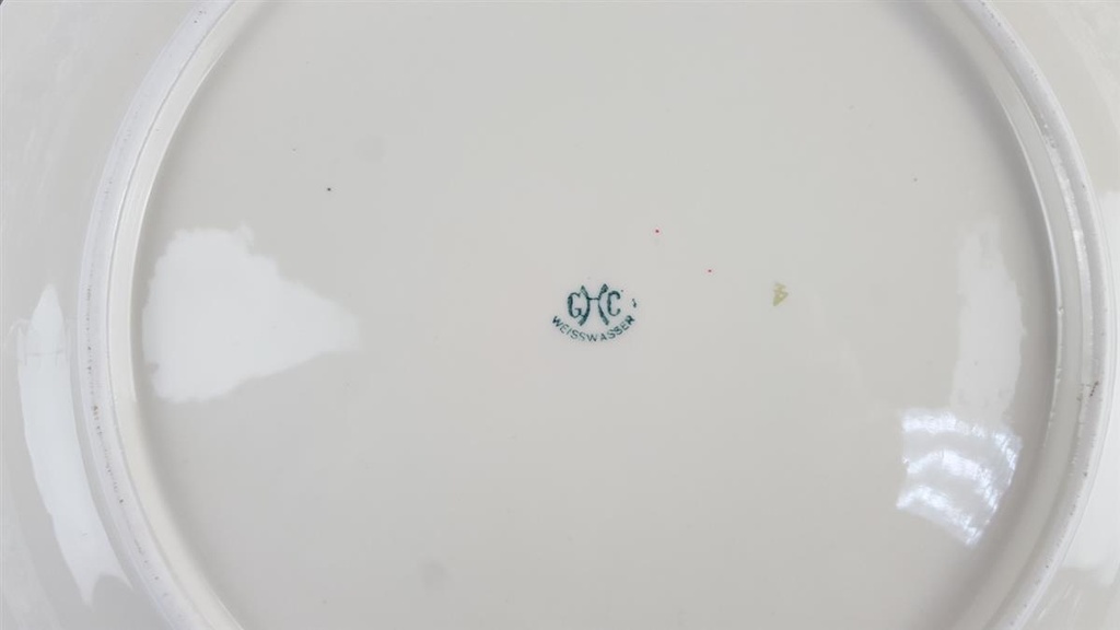 [458119603] Teller Sammelteller Zierteller 30,5 cm Weisswasser gebraucht - gut Bild 7