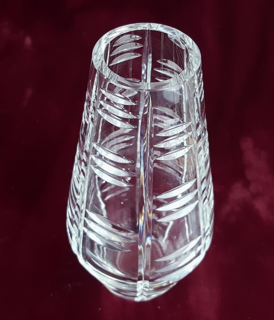 [458119662] Kristallvase Vase geschliffen schwer H 23,3 cm Bild 3