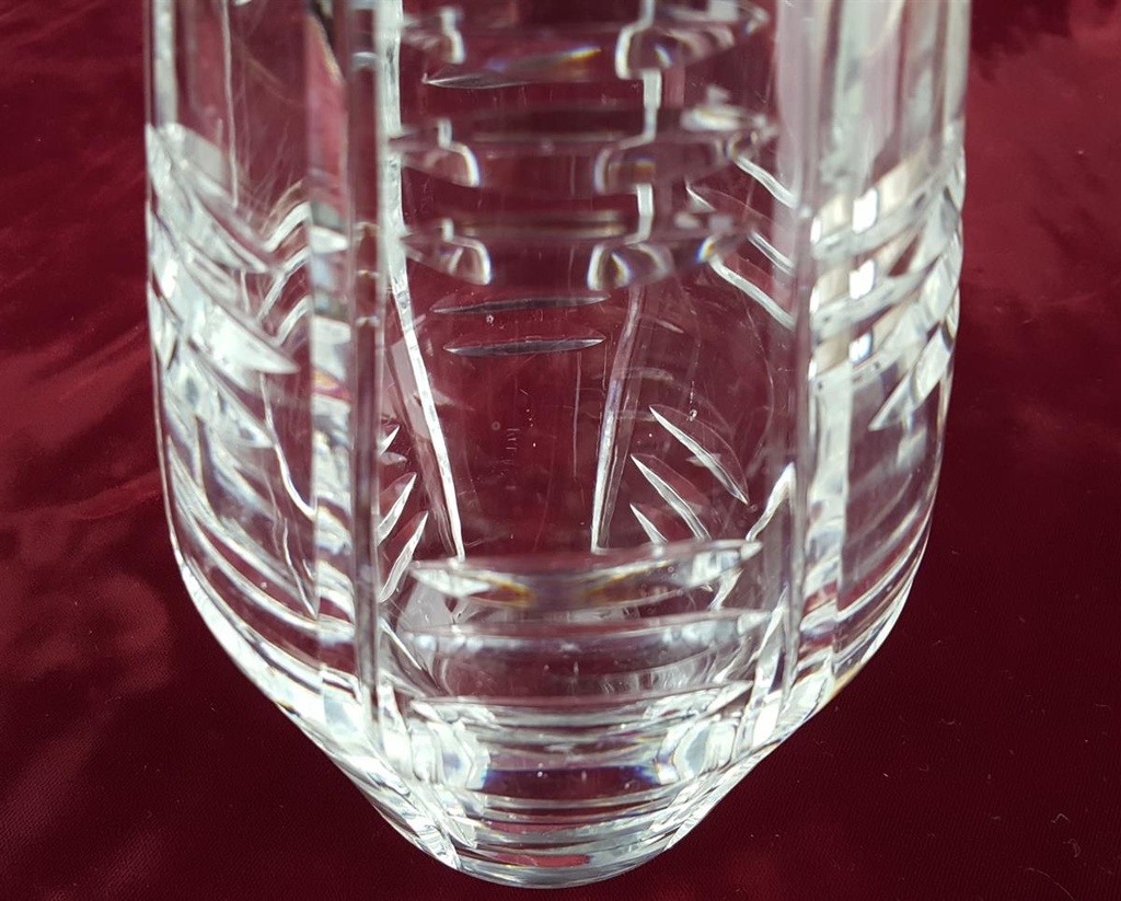 [458119662] Kristallvase Vase geschliffen schwer H 23,3 cm Bild 5