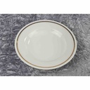 [458119665] Suppenteller Goldrand 24,7 cm Schönwald Form 301 Weiß gebraucht - akzeptabel Bild 3