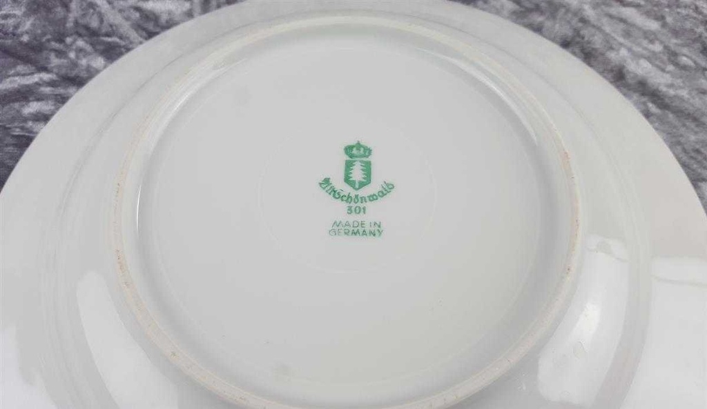 [458119665] Suppenteller Goldrand 24,7 cm Schönwald Form 301 Weiß gebraucht - akzeptabel Bild 4