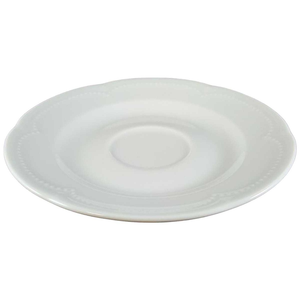 [45811971] Untertasse für Kaffee 14,5 cm Graf von Henneberg Viktoria Weiß gebraucht - neuwertig Bild 2