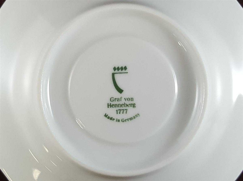 [45811971] Untertasse für Kaffee 14,5 cm Graf von Henneberg Viktoria Weiß gebraucht - neuwertig Bild 3
