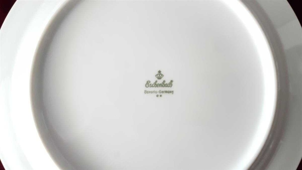 [458119790] Kuchenteller Dessertteller 19,2 cm Eschenbach Unbekannte Formen Blumendekor Blumen gebraucht - gut Bild 4