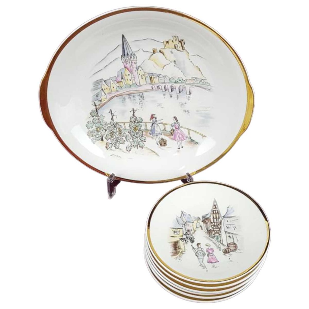[458119791] Schale mit Schälchen Bavaria Germany Einzelteile gebraucht - akzeptabel Bild 2