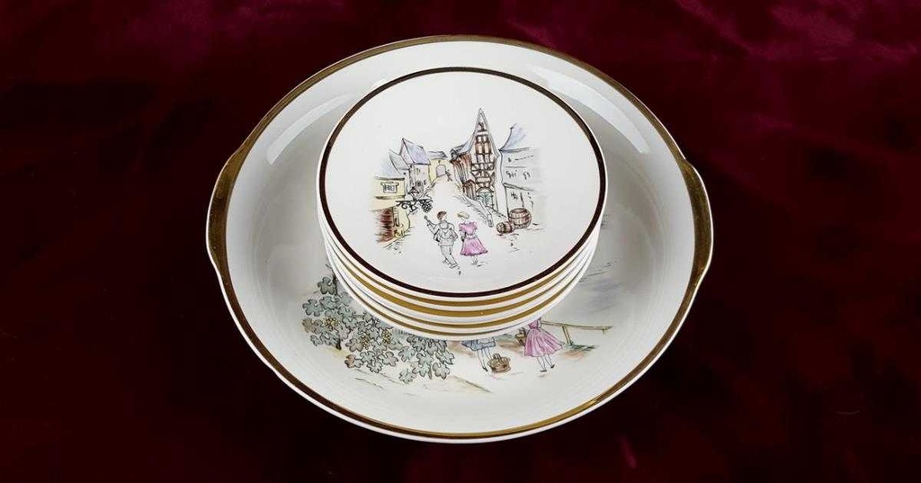 [458119791] Schale mit Schälchen Bavaria Germany Einzelteile gebraucht - akzeptabel Bild 4