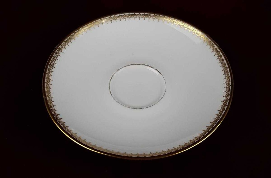 [458119805] Untertasse für Kaffee 14,5 cm Eschenbach Alte Formen Goldbordüre W 555 gebraucht - akzeptabel Bild 3