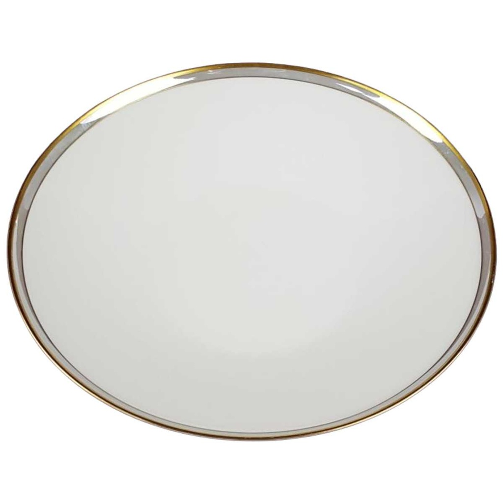 [458119810] Suppenteller 23,1 cm Heinrich Grazie Grauband Gold gebraucht - gut Bild 2