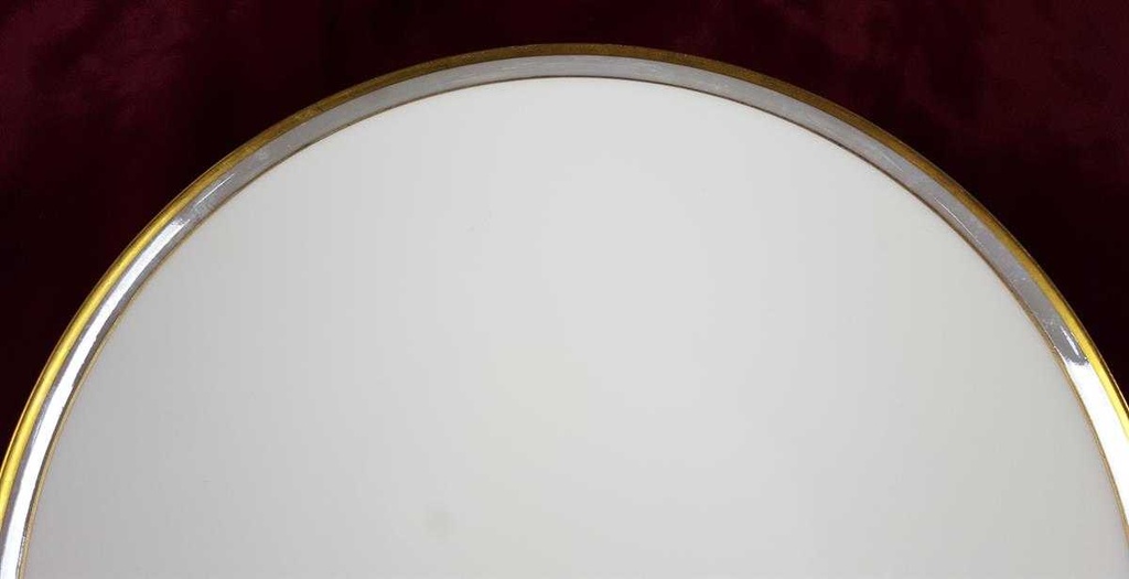 [458119810] Suppenteller 23,1 cm Heinrich Grazie Grauband Gold gebraucht - gut Bild 3