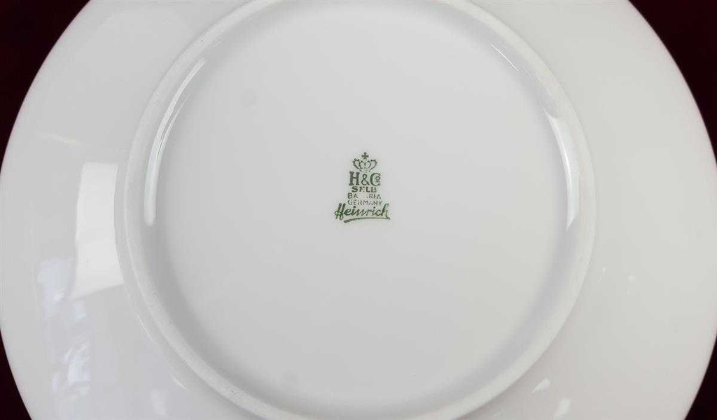 [458119810] Suppenteller 23,1 cm Heinrich Grazie Grauband Gold gebraucht - gut Bild 4