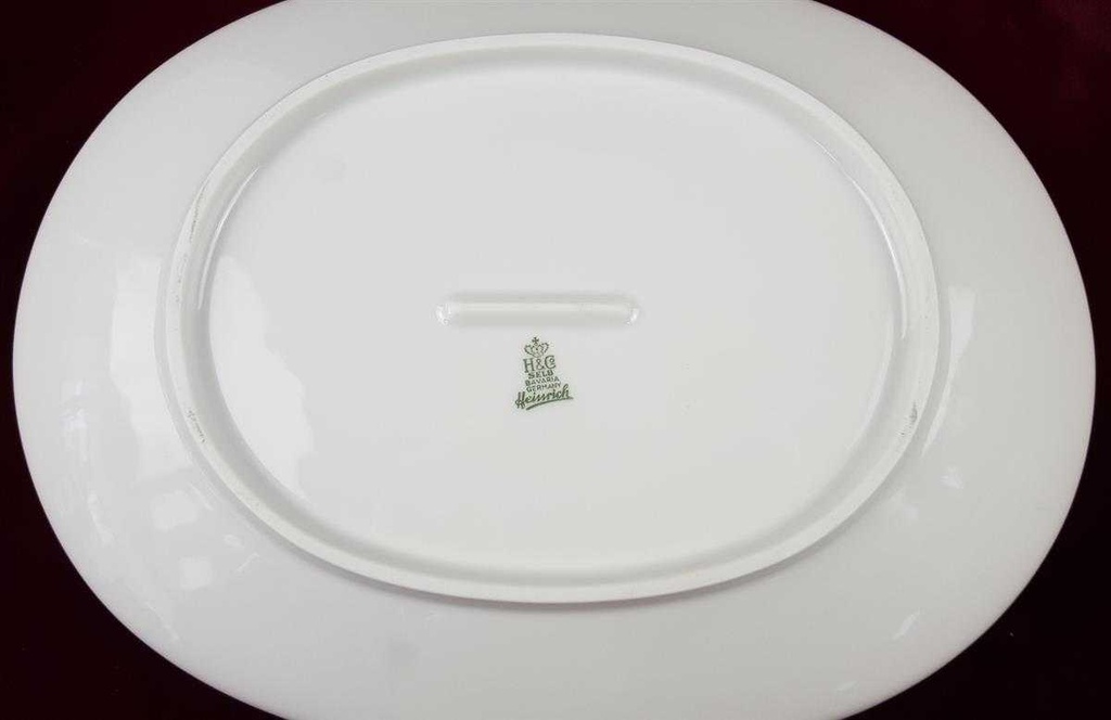[458119813] Fleischplatte Steakplatte 29,2x22 cm Heinrich Grazie Grauband Gold gebraucht - gut Bild 4