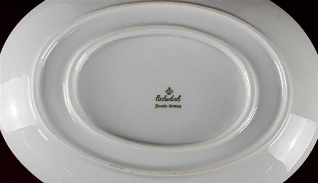 [458119822] Sauciere 1tlg Eschenbach Alte Formen karierte Muster Weiß gebraucht - gut Bild 5