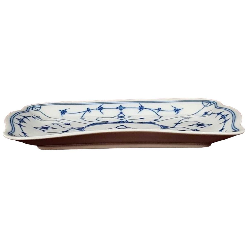 [458119825] Tablett klein Kronester Bavaria Indisch Blau Strohblume gebraucht - gut Bild 2